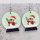 Adorable Vintage Wood Christmas Earrings