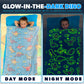 Glow In The Dark Dinosaurs Sleeping Bag, Soft and Cozy