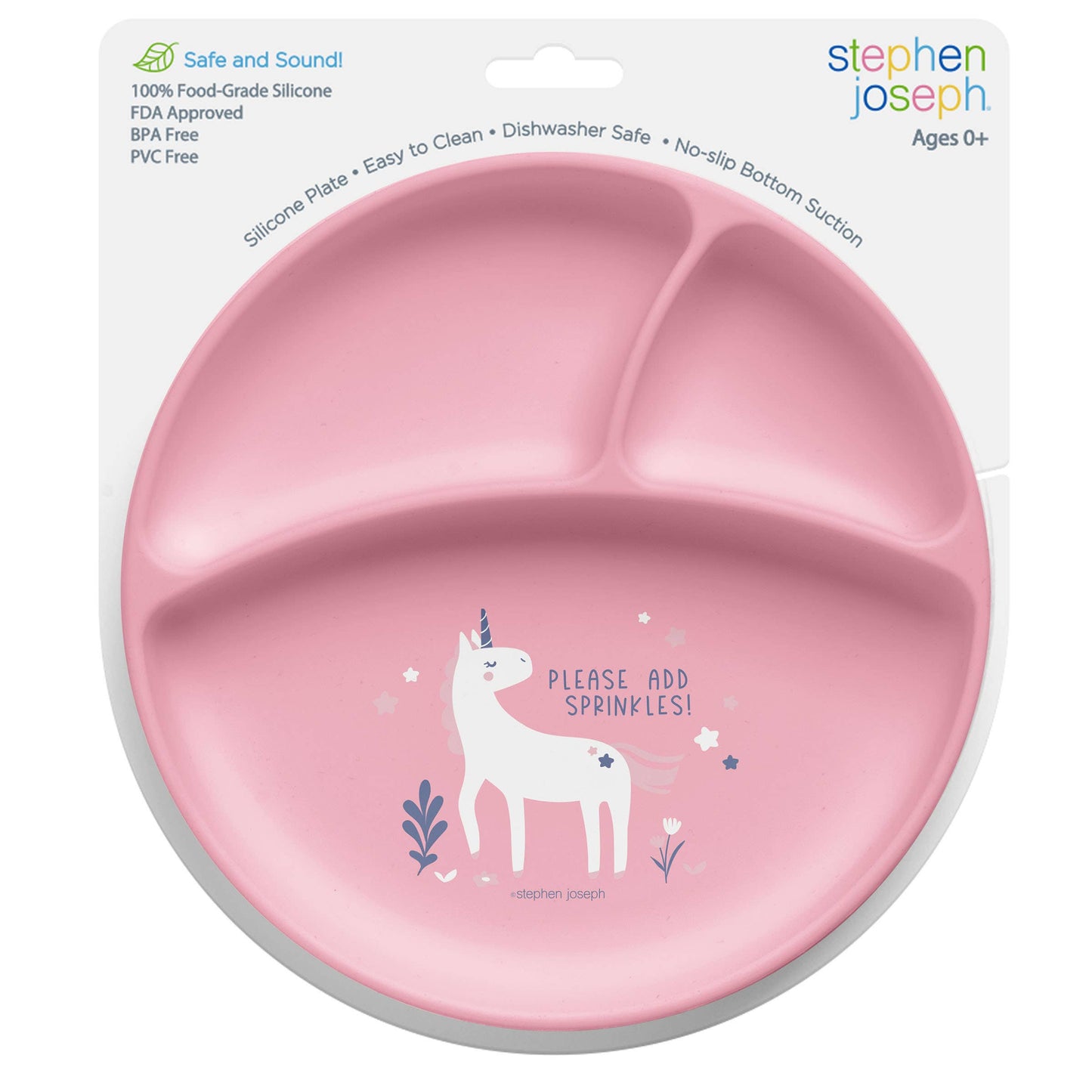 Suction Cup Silicone Plate: Zoo