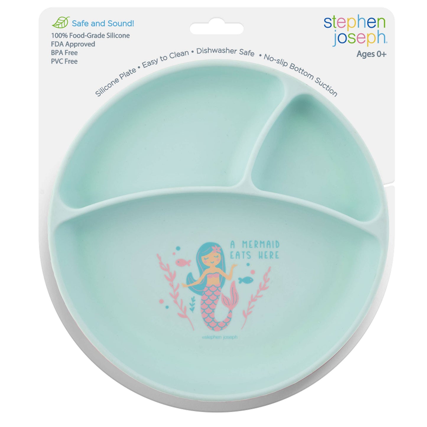 Suction Cup Silicone Plate: Zoo