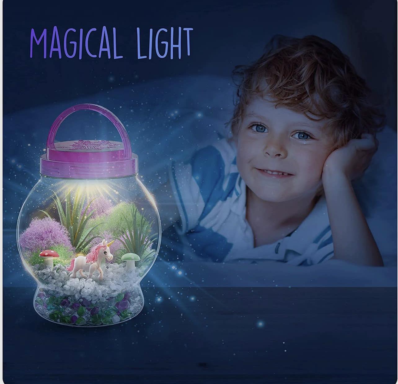 Light-Up Unicorn Terrarium Kit for Kids