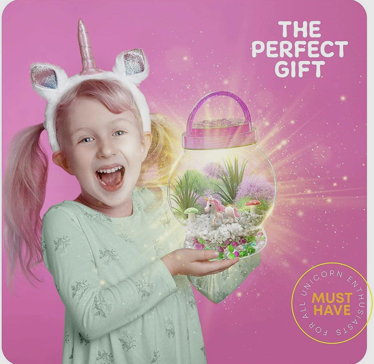 Light-Up Unicorn Terrarium Kit for Kids