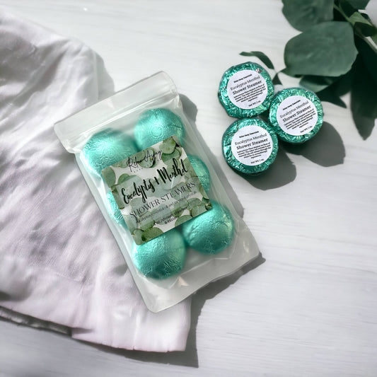 Eucalyptus Menthol Shower Steamers | 6 Pack