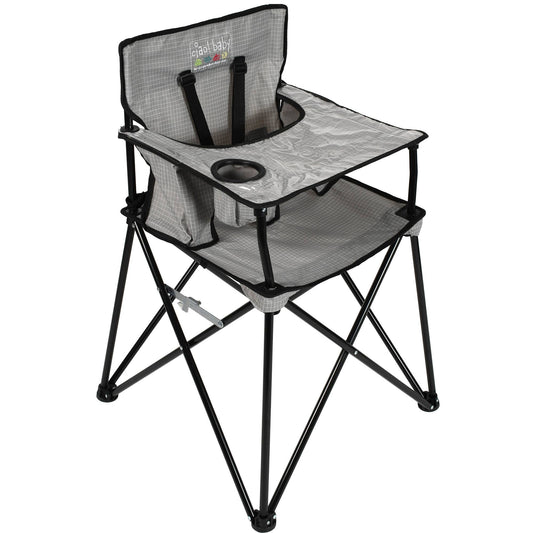 Baby Grey Check Highchair