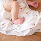 Bamboo Stretch Swaddle - Fleur: Swaddle + Headband