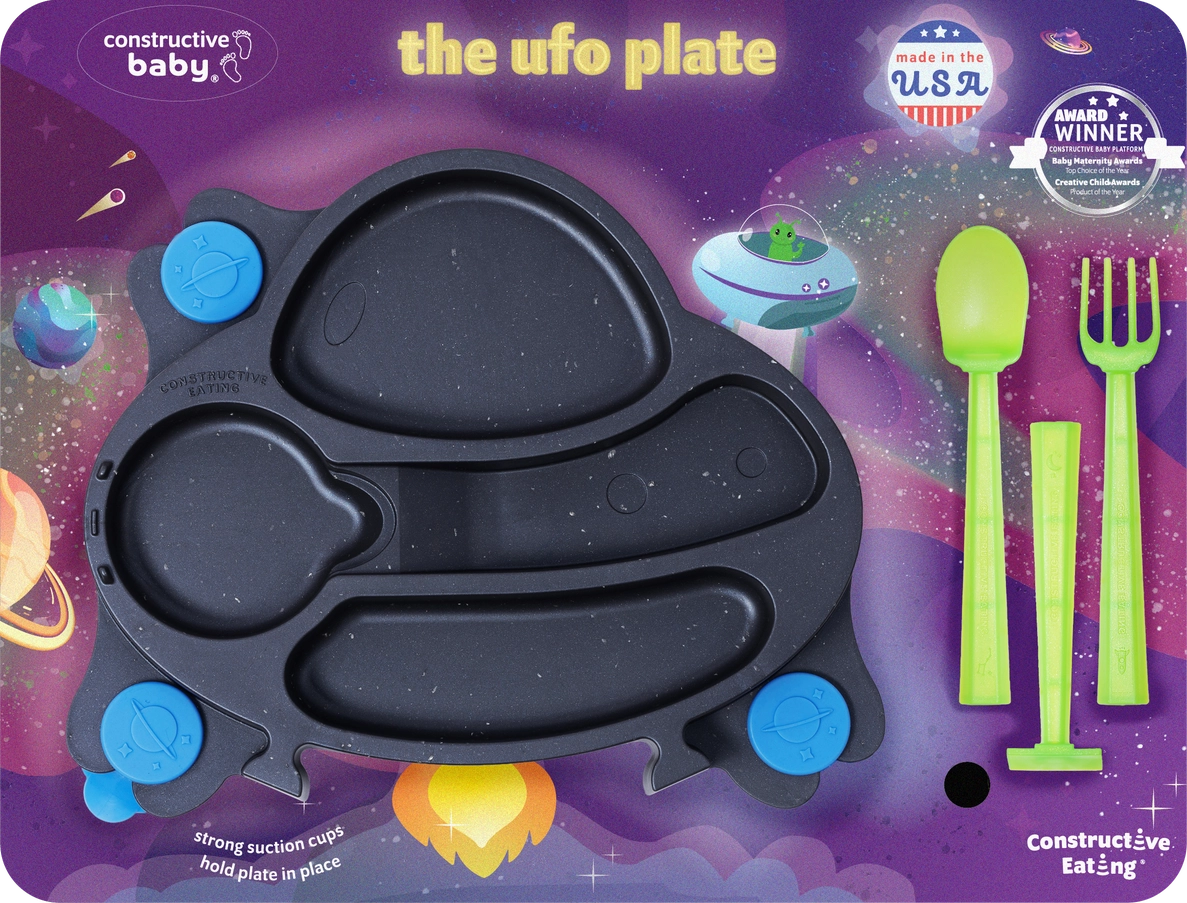 Baby UFO Suction Plate and Training Utensils