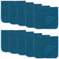 Muslin Burp Cloths by Comfy Cubs: Pack of 10 / Pacific Blue