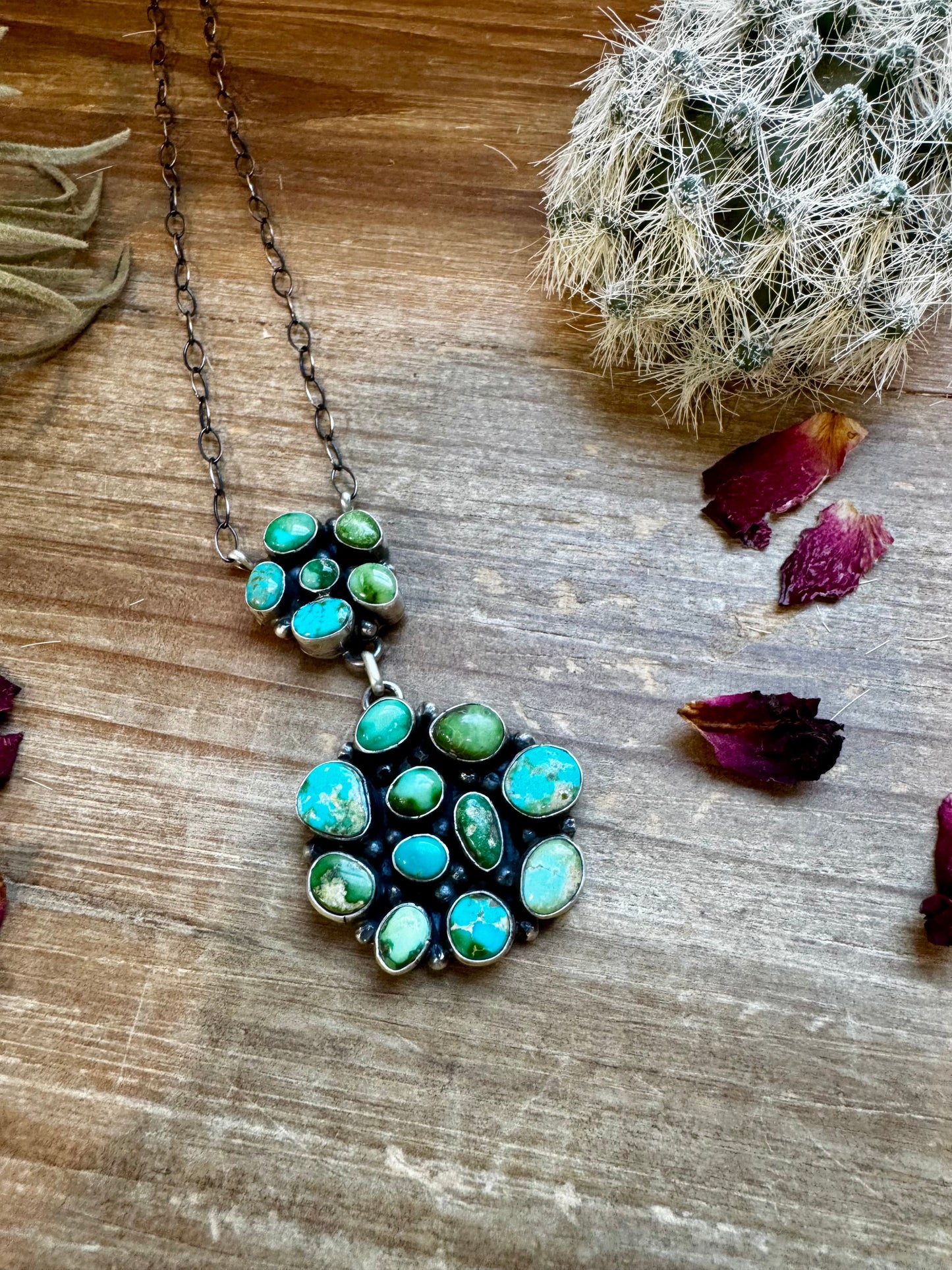 Mix turquoise necklace lariat