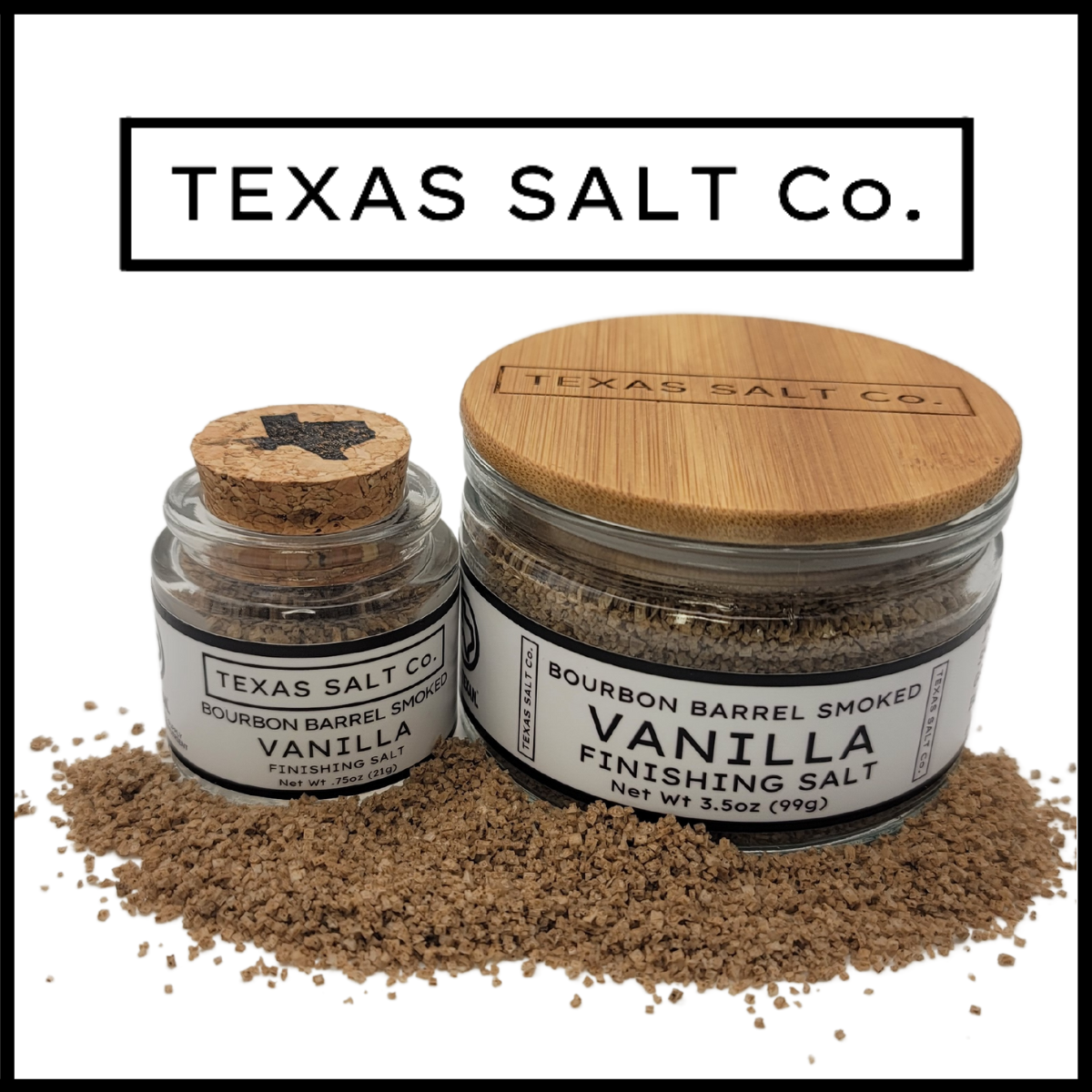 Bourbon Barrel Smoked Vanilla Finishing Salt