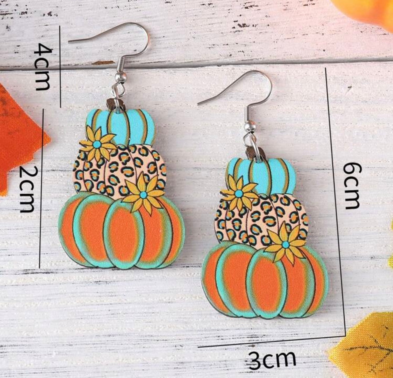 Adorable Fall Pumpkin Earrings