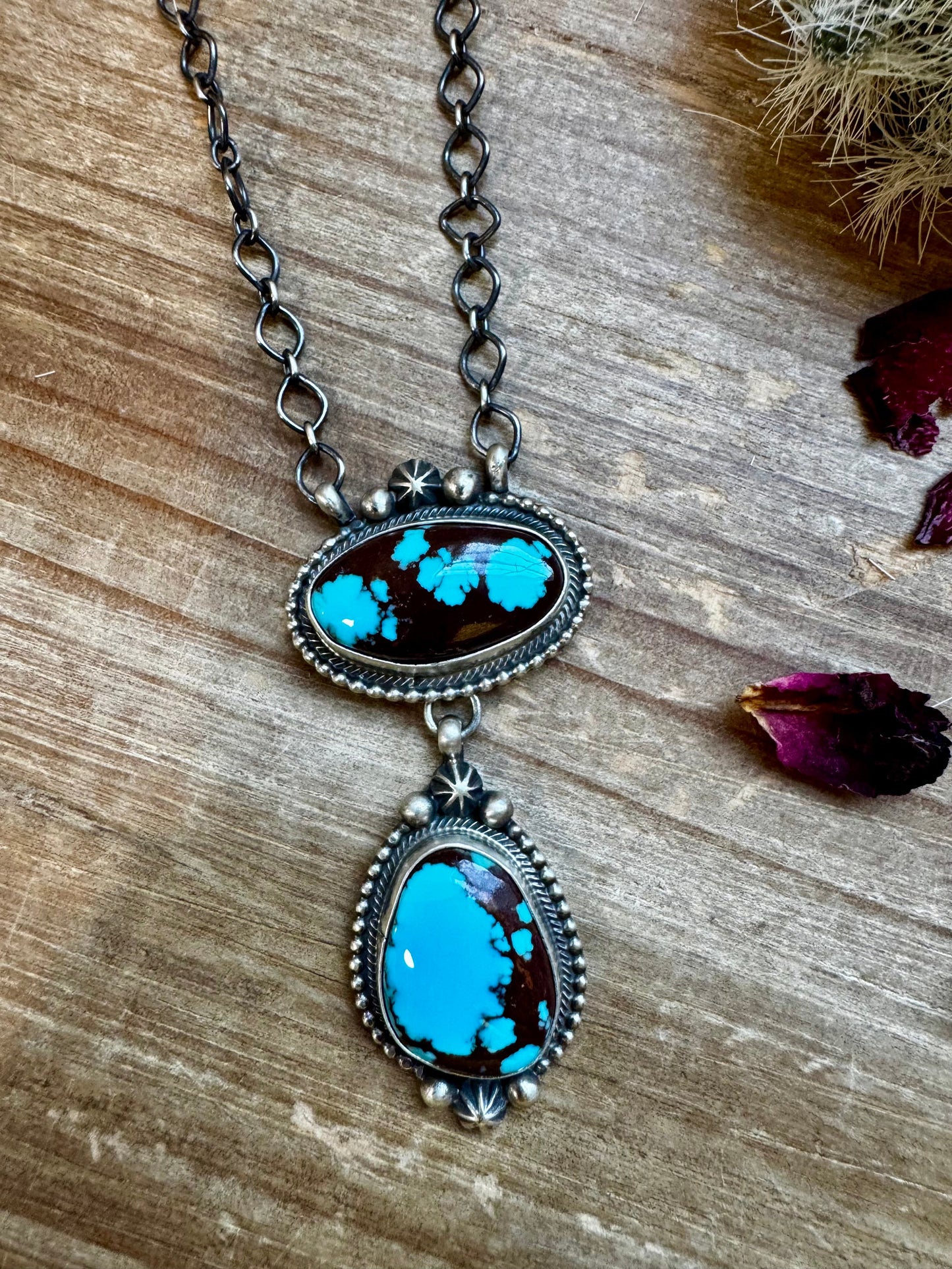 Egyptian turquoise necklace lariat