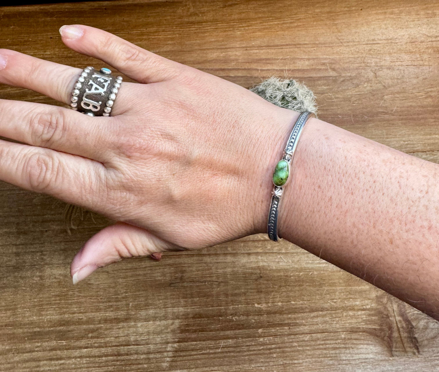 Cuff Bracelet - Sonoran Turquoise & Sterling Silver option II