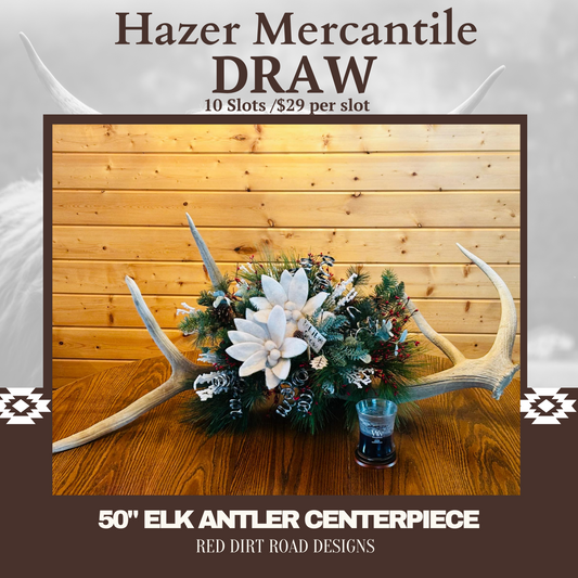 50” Elk Antler Centerpiece Drawing (I will not ship!! Local pickup only!!)