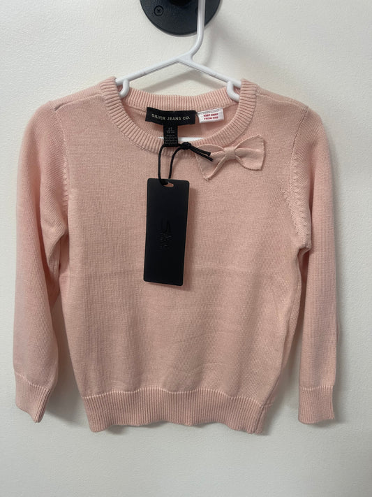 GIRL'S LONG SLEEVE BOW SWEATER