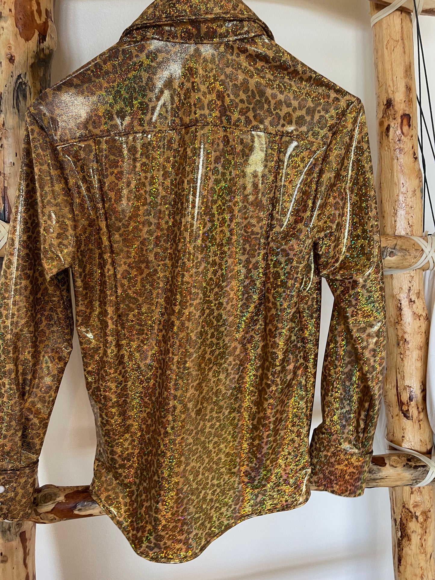 Gold Glitz N Glam Long Sleeve Shirt Size 8