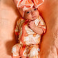 Peach Bunnies Bamboo Shortie Romper (FINAL SALE)