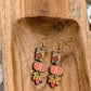 Adorable Fall Pumpkin Spice Coffee Wood Earrings