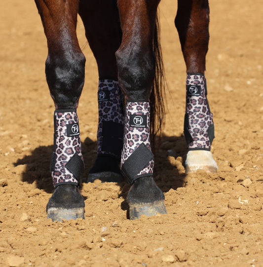 Cheetah and Black Sport Boots