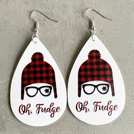 Adorable Christmas Movie Oh Fudge! Earrings