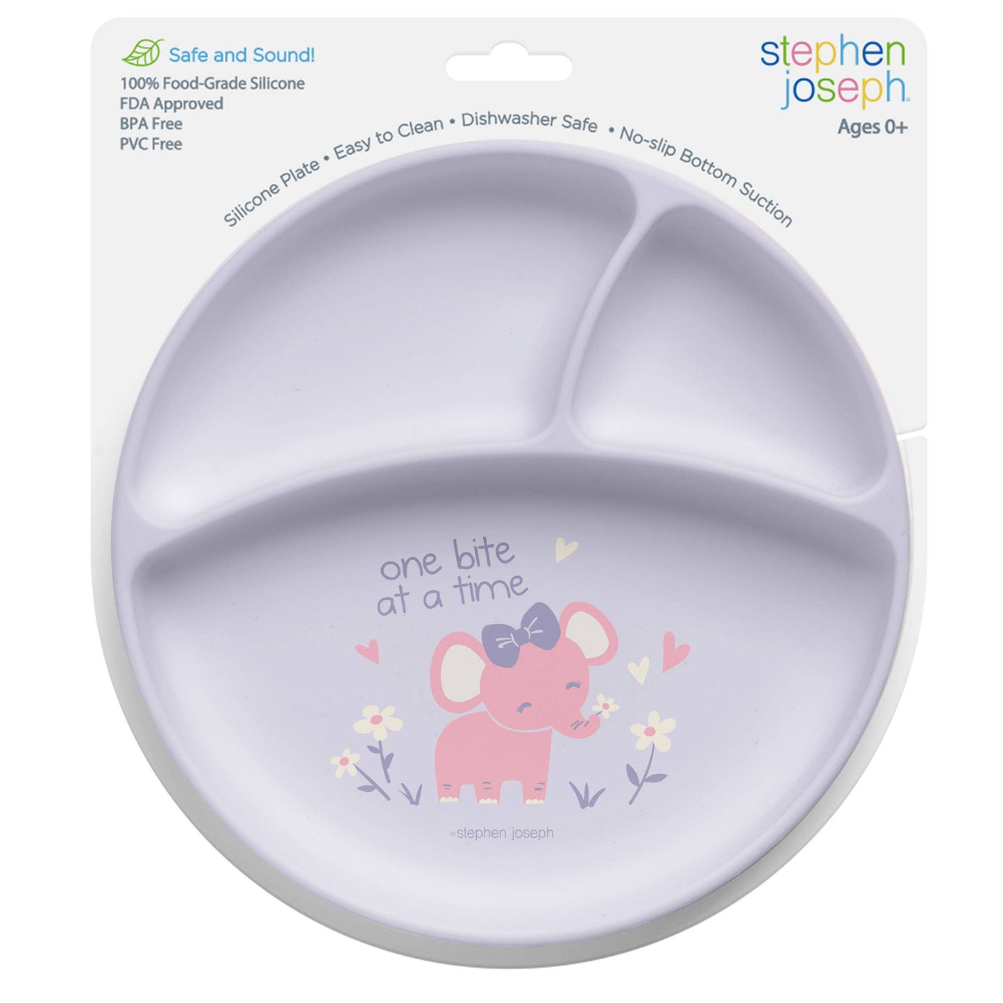 Suction Cup Silicone Plate: Zoo