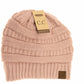 Classic Fuzzy Lined CC Beanie HAT25: Violet