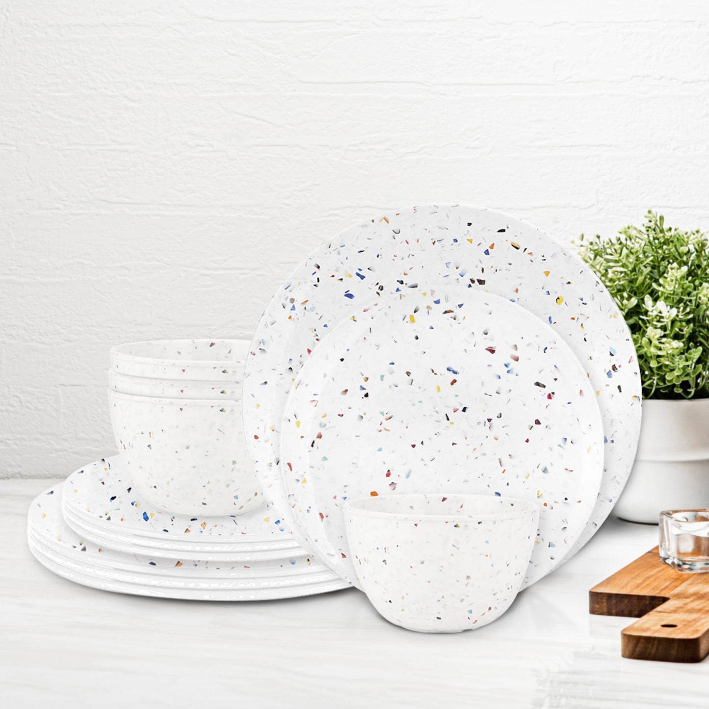 Confetti 12 Piece Dinnerware Set