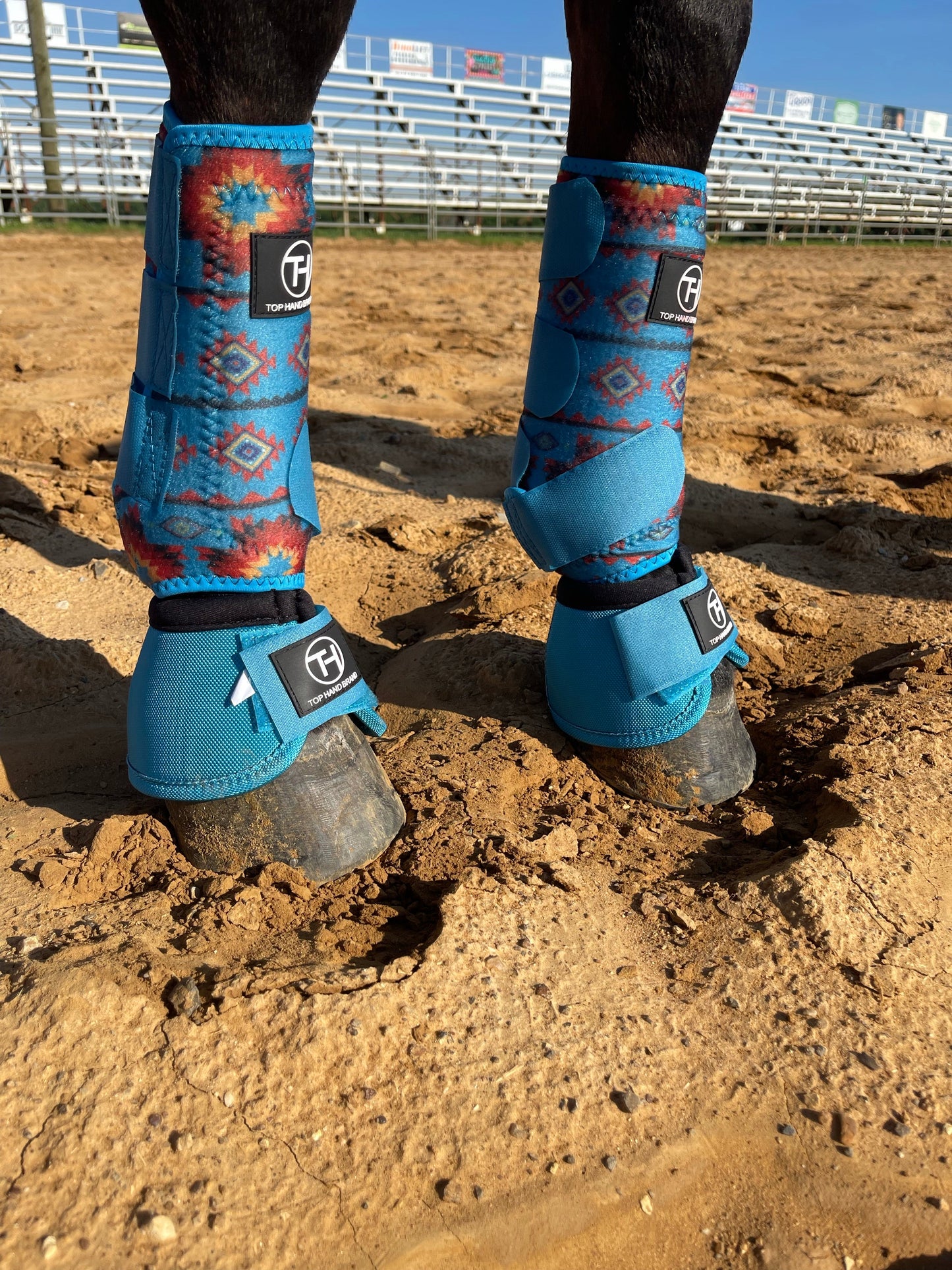 Turquoise Aztec Sport Boots