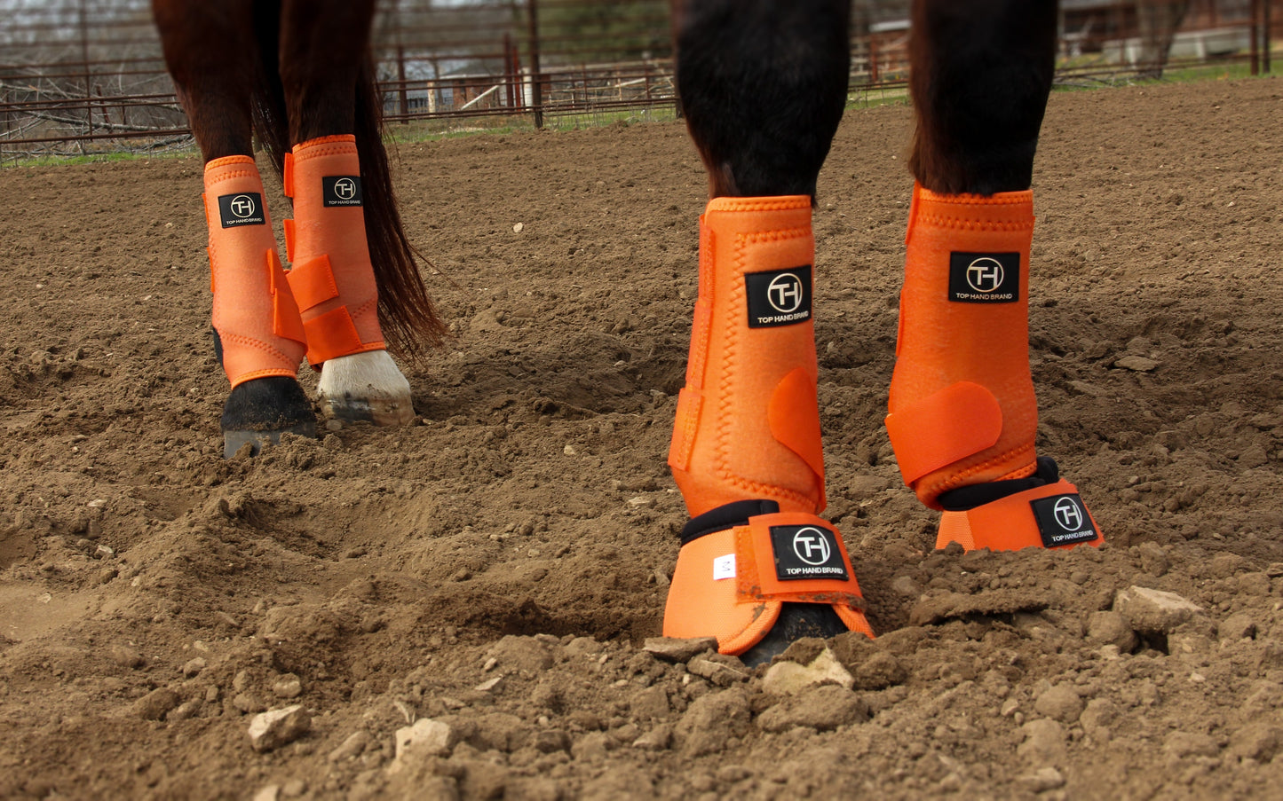 Solid Orange Sport Boots