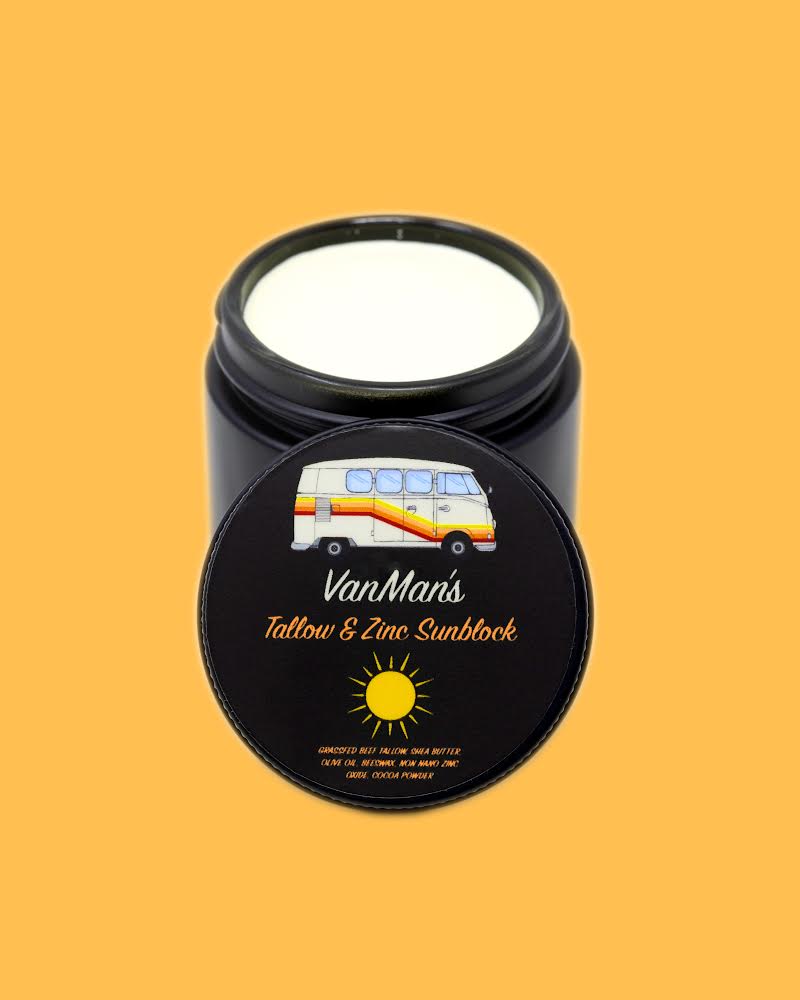 VanMan’s Tallow & Zinc SunBlock - 2 oz