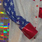 Red White & Blue Glitz N Glam Long Sleeve Shirt Size 12