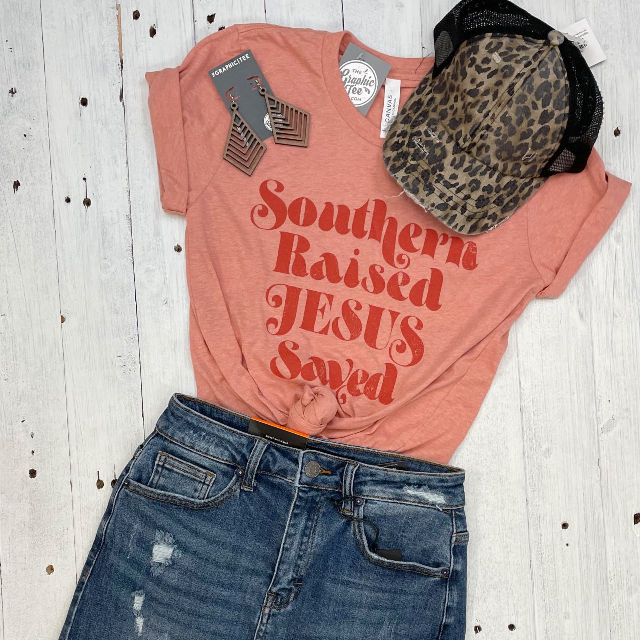 Southern Raised and Jesus Saved Unisex Tee