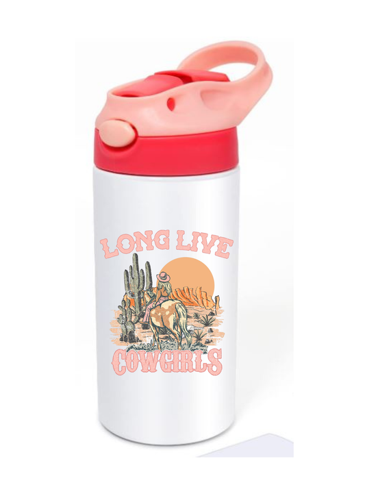 Western Girls - Kids 12oz Water Bottle