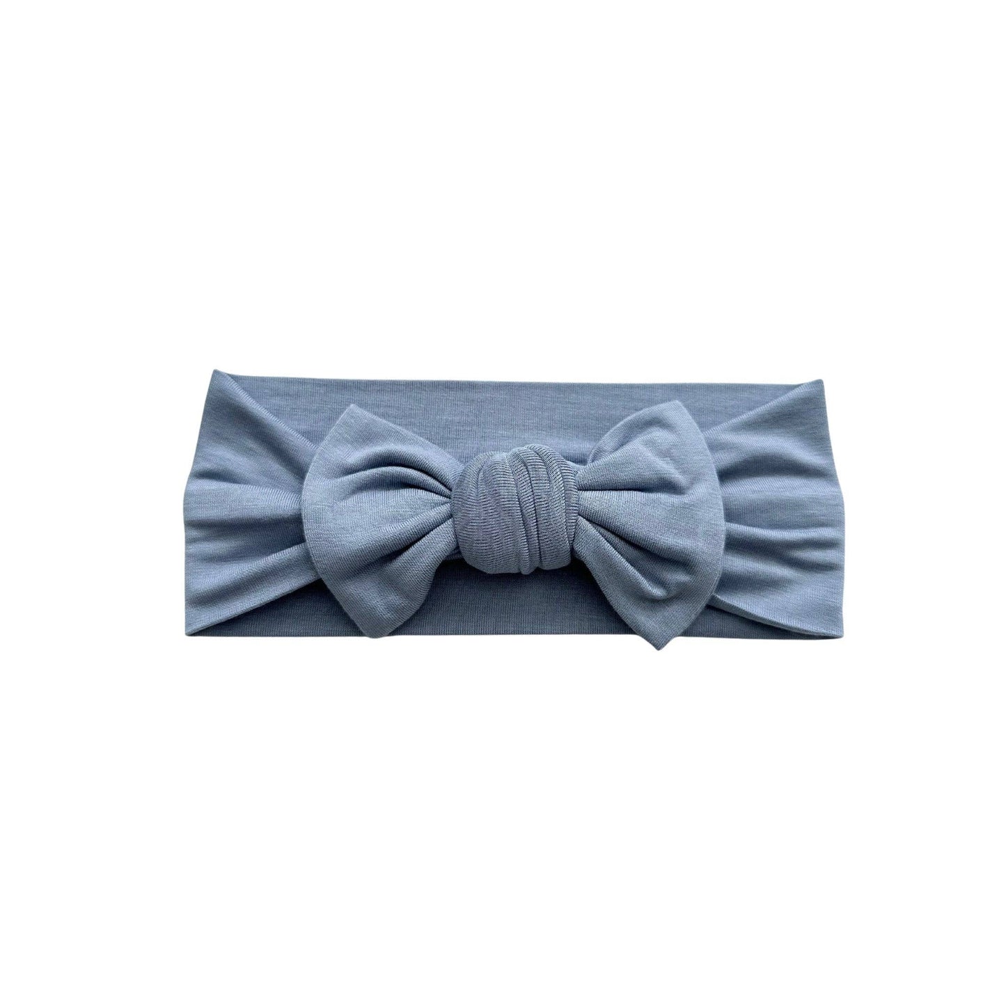 Dusty Blue Bow Headband