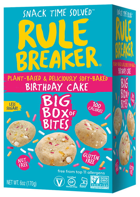 Birthday Cake Bites | Case of 6 6-oz Big Box of Bites