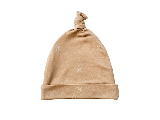 Knot Hat - Beige X’s