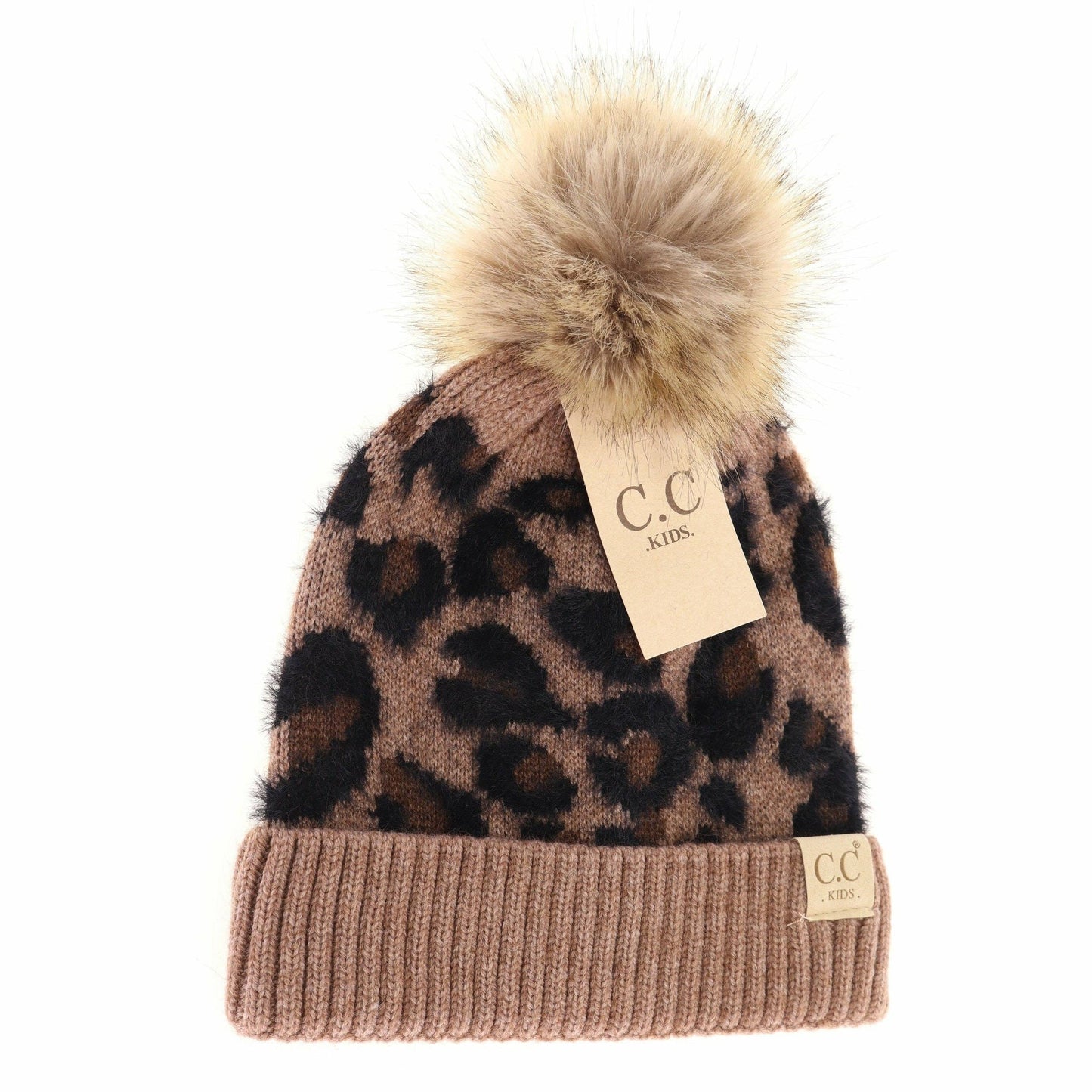 KIDS Leopard Pom C.C Beanie KIDS2061